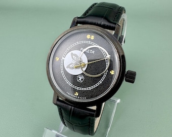 Vintage Raketa Copernic Butterfly Watch Made in USSR Mechanical Rare Model