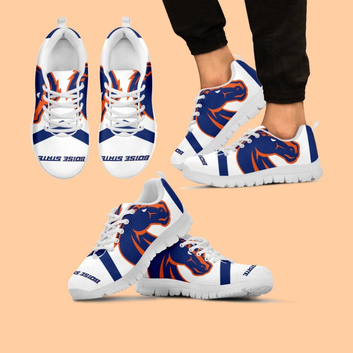 Boise State Broncos Custom Sneaker College Football Boise State Broncos Custom Sneaker College Football