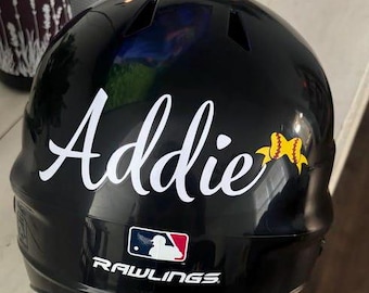 Soft ball helmet decal n baseball