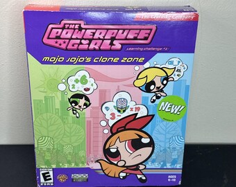 Powerpuff Girls Learning Challenge 1 Mojo Jojo&#39;s Clone Zone PC Game 2002 SEALED