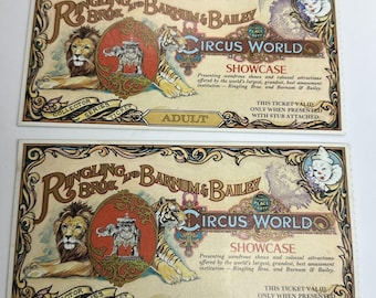 1973 Ringling brothers Barnum bailey circus world adult collector ticket