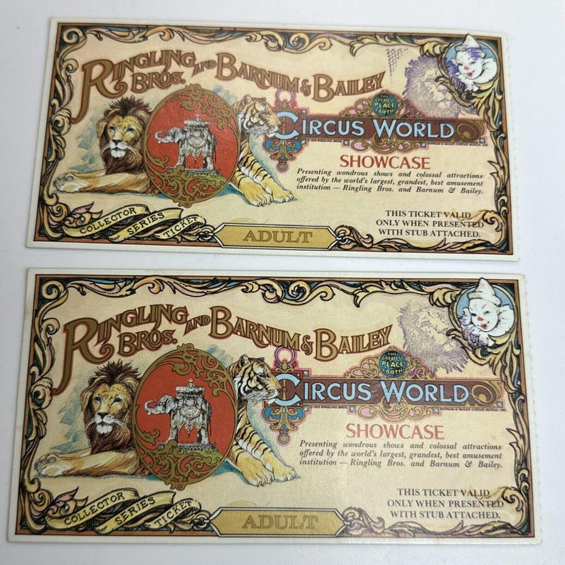 1973 Ringling Brothers Barnum Bailey Circus World Adult Collector