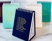 I AM Affirmation Book, Hardcover Fabric Spiraled Standing Notebook, Self-love Journal, Daily Mantras, Mediation Book, I am, I am enough