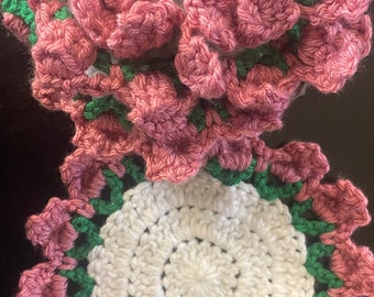 Crochet Flower Pot Coasters