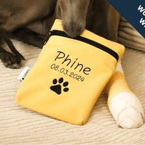 Vaccination certificate cover, EU ID card cover, dog accessories with name, many colors - gift for dog owners | Calwiaro
