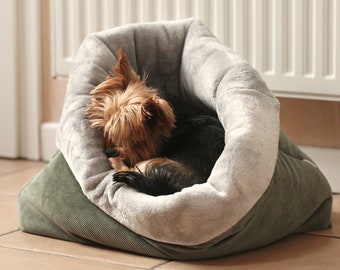 Sac de couchage pour chien rempli - sac de couchage pour chiens et chiots, doux et câlin, accessoires pour chiens de différentes tailles - cadeau pour les propriétaires de chiens