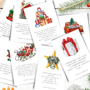 Weihnachts Sprüche Printable Journal Karten, Weihnachtskarten, Urlaubskarten, Journal Dekor, Journal Einsätze, Planer Karten, Weihnachts Sprüche, PDF