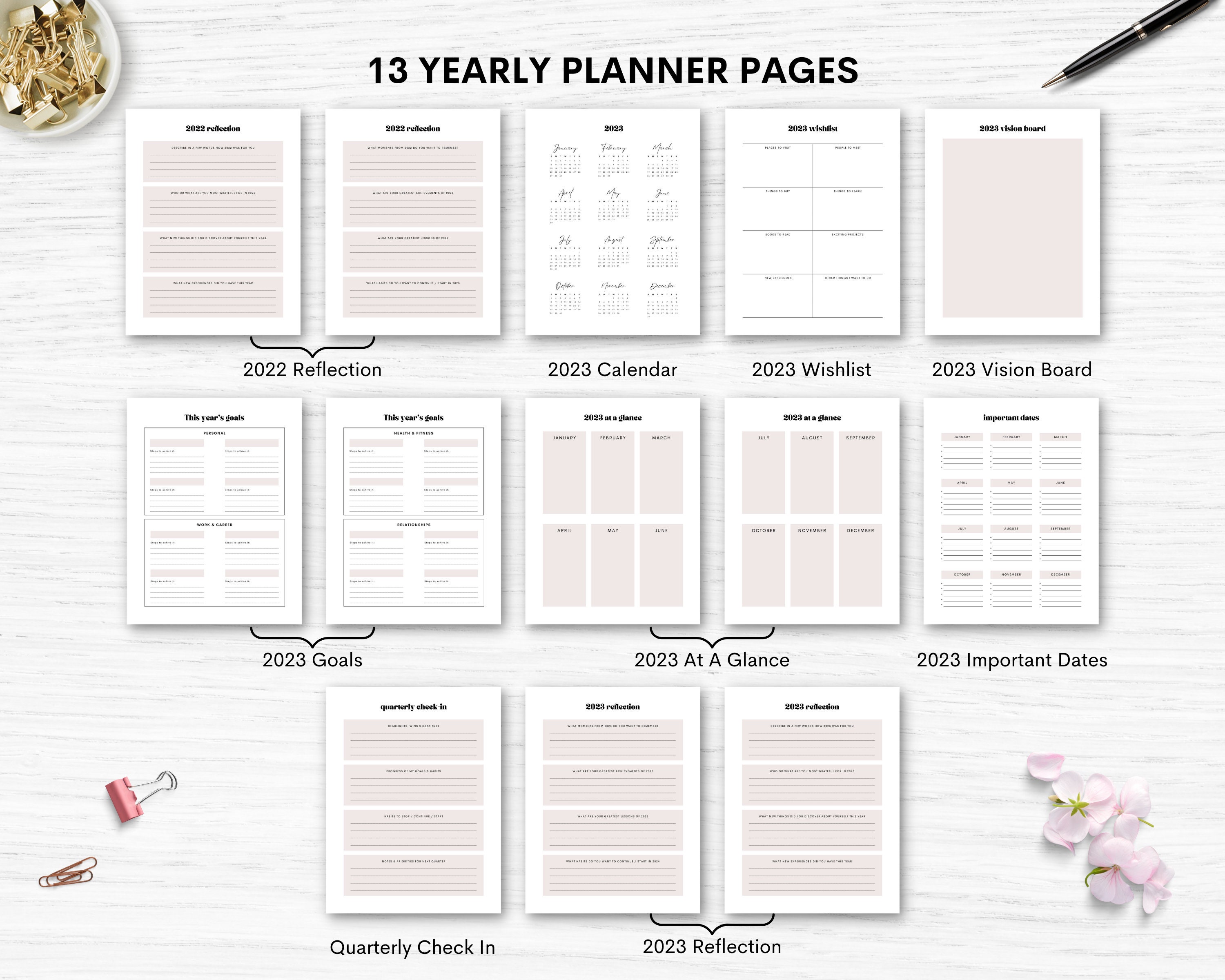 2023-planner-printable-yearly-planner-2023-2023-daily-planner-weekly