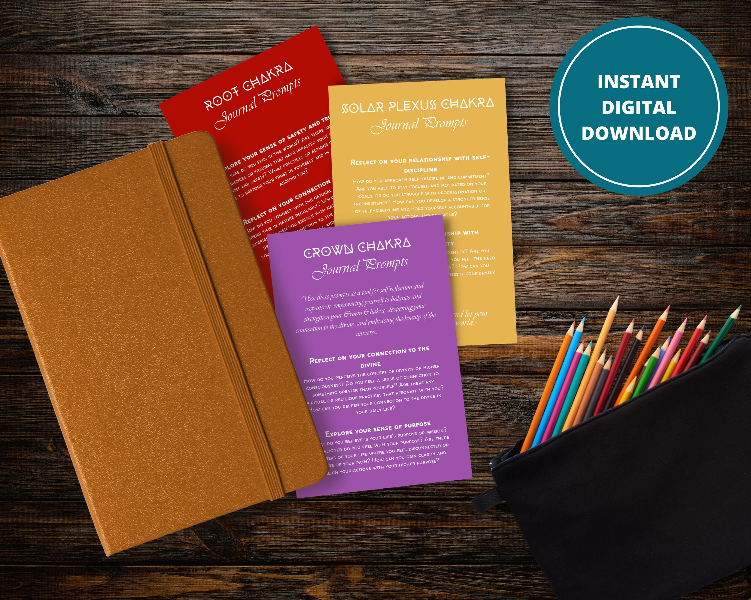 Chakra Journal Prompts, Chakra Balancing, Mindfulness Journal Writing ...