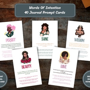 Invites du journal de mots d'intention, Invites du journal d'intentions, Invites de tenue d'un journal, Journal des manifestations, Journal d'affirmations, Cartes d'intention