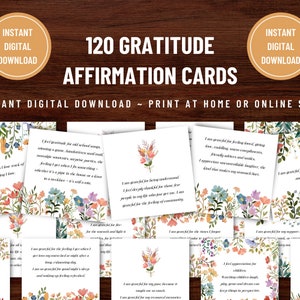 Carte di affermazione di gratitudine, Affermazioni quotidiane, Adesivi di affermazione, Regali di gratitudine, Gratitudine stampabile, Carte di consapevolezza, PDF DIGITALE