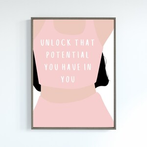 Weibliche Figur Kunst, inspirierende Zitat, Selbstliebe Poster, Frau Körper Kunstdruck, erröten rosa Wandkunst, Teen Mädchen Zimmer Dekor, INSTANT DOWNLOAD