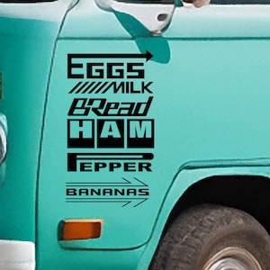 Leuke sticker met logo's Vinylsticker - Vinylsticker voor je busje, camper, caravan, boot en meer