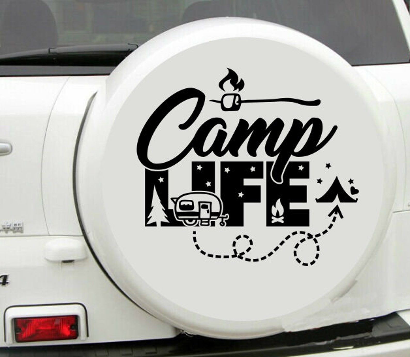 Camp Life Vinyl Decal - Vinyl Sticker for Your Van, Camper, Caravan ...