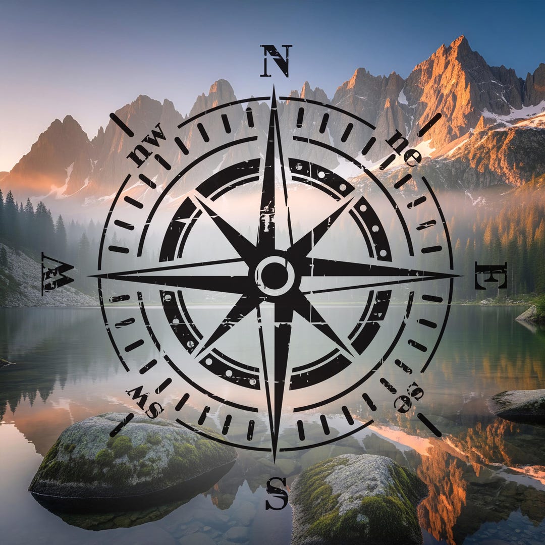 Compass Vinyl Sticker - Vinyl Decals for Your Van, Camper, Caravan ...
