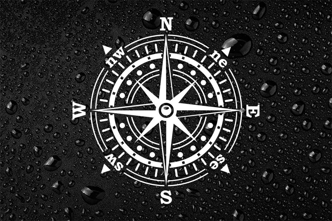 Compass, Camper Van Sticker, Compass Car Caravan Vinyl Decal,compass ...