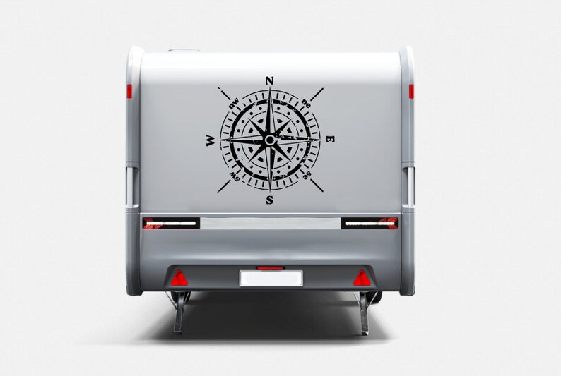 Compass Vinyl Compass Vinyl Sticker - Vinyl Decals for Your Van, Camper, Caravan ...
