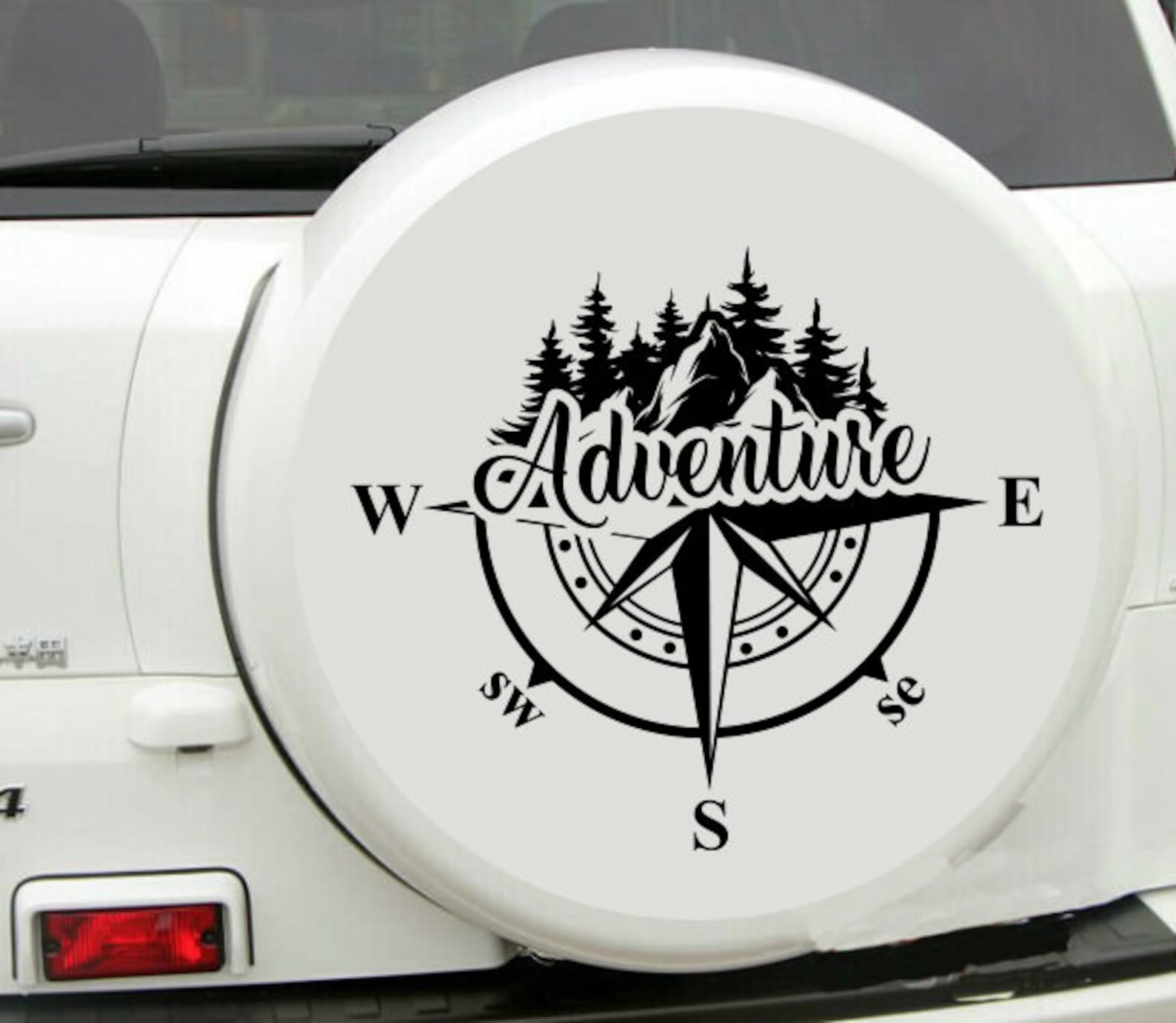 Compass Adventure Reflective Decal, Very Nice Reflective Sticker - Etsy