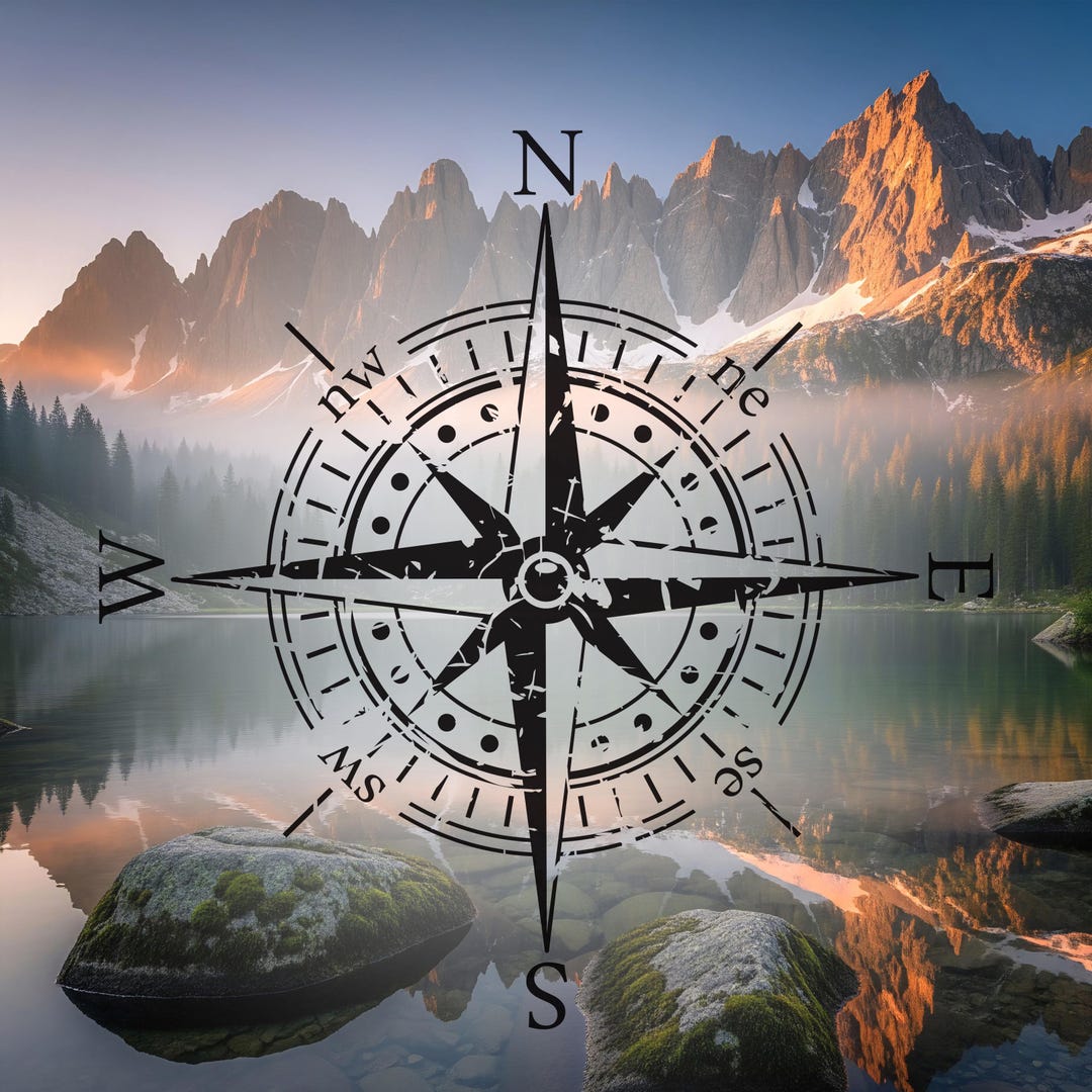 Compass Vinyl Decal - Vinyl Sticker for Your Van, Camper, Caravan and ...