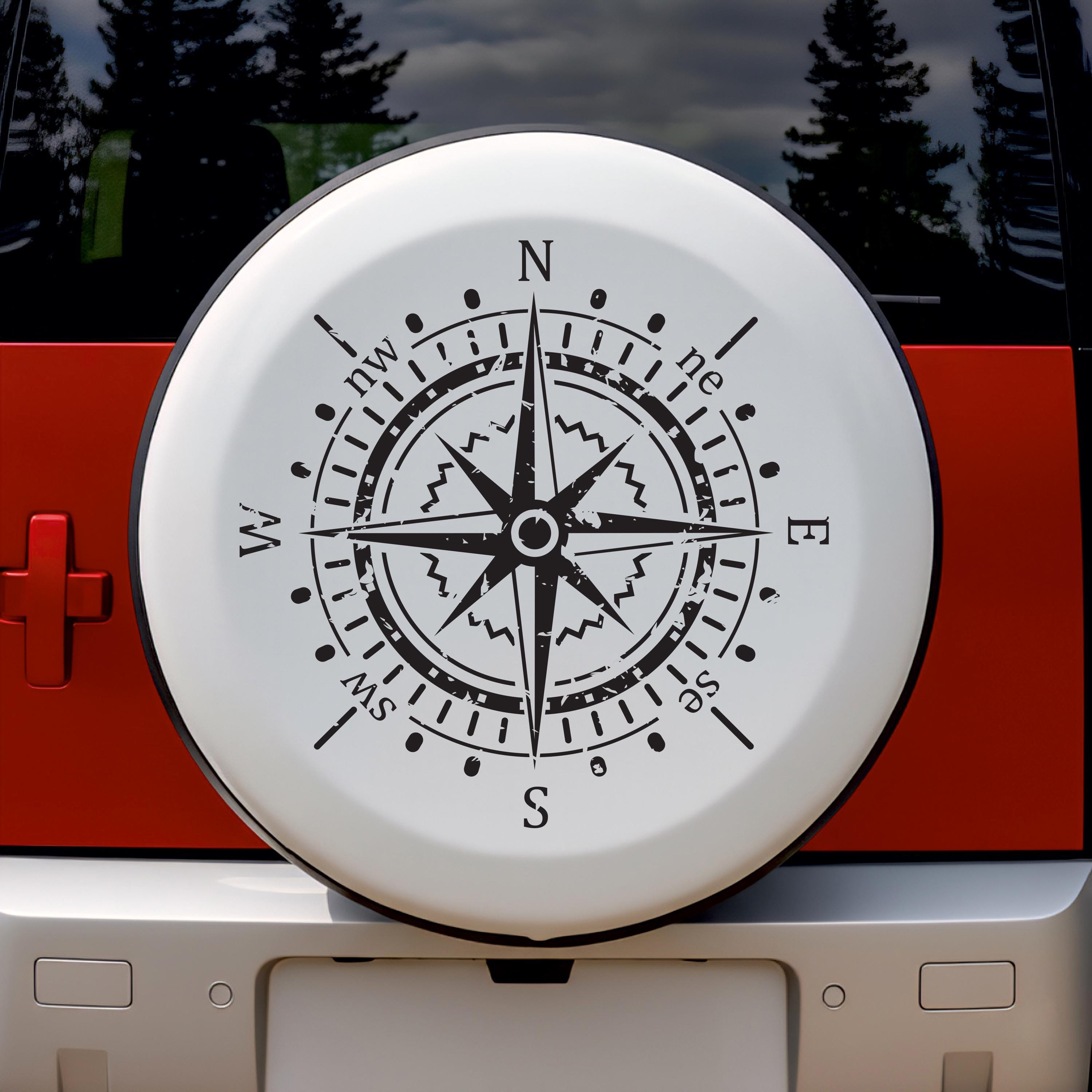 Compass Vinyl Sticker - Vinyl Decal for Your Van, Camper, Caravan and ...