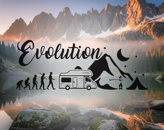 Evolution vinyl decal - Vinyl sticker for your van, camper, caravan and more