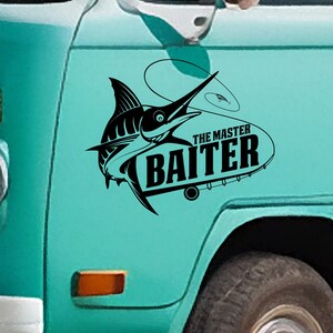 The Master Baiter vinyl sticker - Vinyl decal for your van, camper, caravan and more