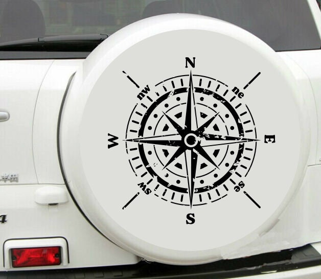 Compass Vinyl Sticker Compass Vinyl Sticker - Vinyl Decals for Your Van, Camper, Caravan ...