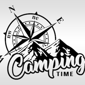 Bussola: adesivo riflettente per il tempo di campeggio, adesivo riflettente molto bello