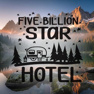 Sticker hôtel cinq milliards d'étoiles - Sticker camping-car