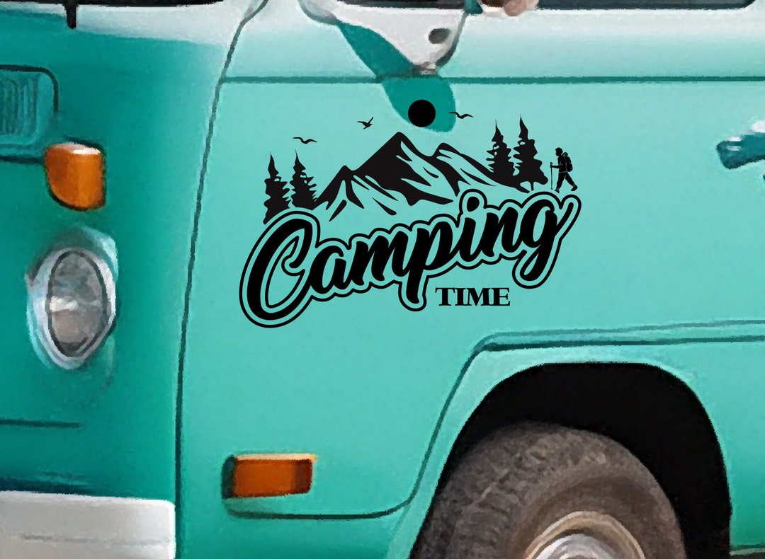 Camping Time Vinyl Decal for Your Camper, Car or Caravan - Etsy