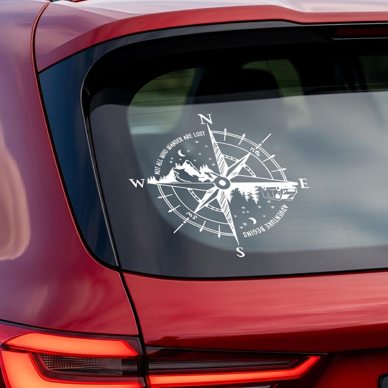 Sticker Compass and Van - Vinyl Stickers for Your Van, Camper or ...