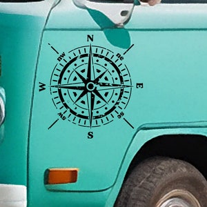 Vinylsticker kompas: vinylstickers voor je busje, camper, caravan, boot en meer.