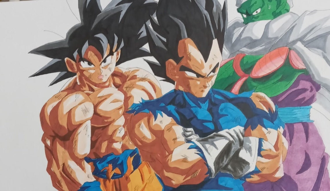 Goku Vegeta and Piccolo Etsy