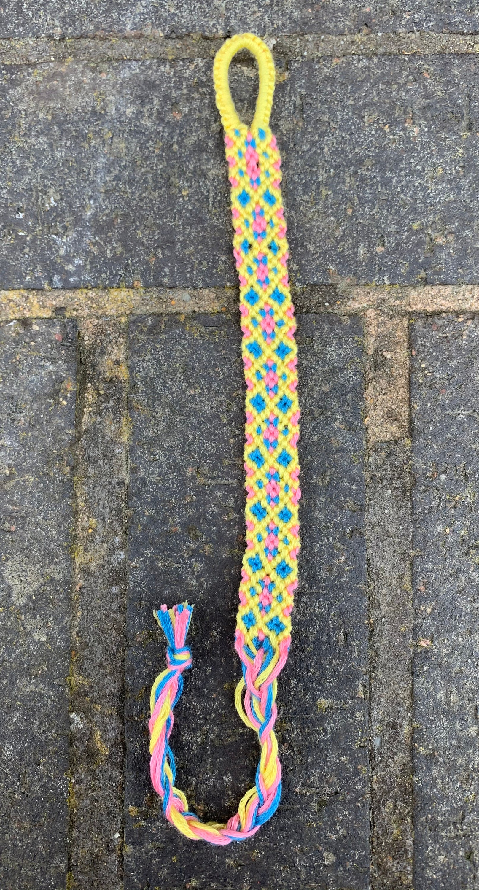 Patterned Friendship Bracelet // Handmade // Adjustable // Etsy