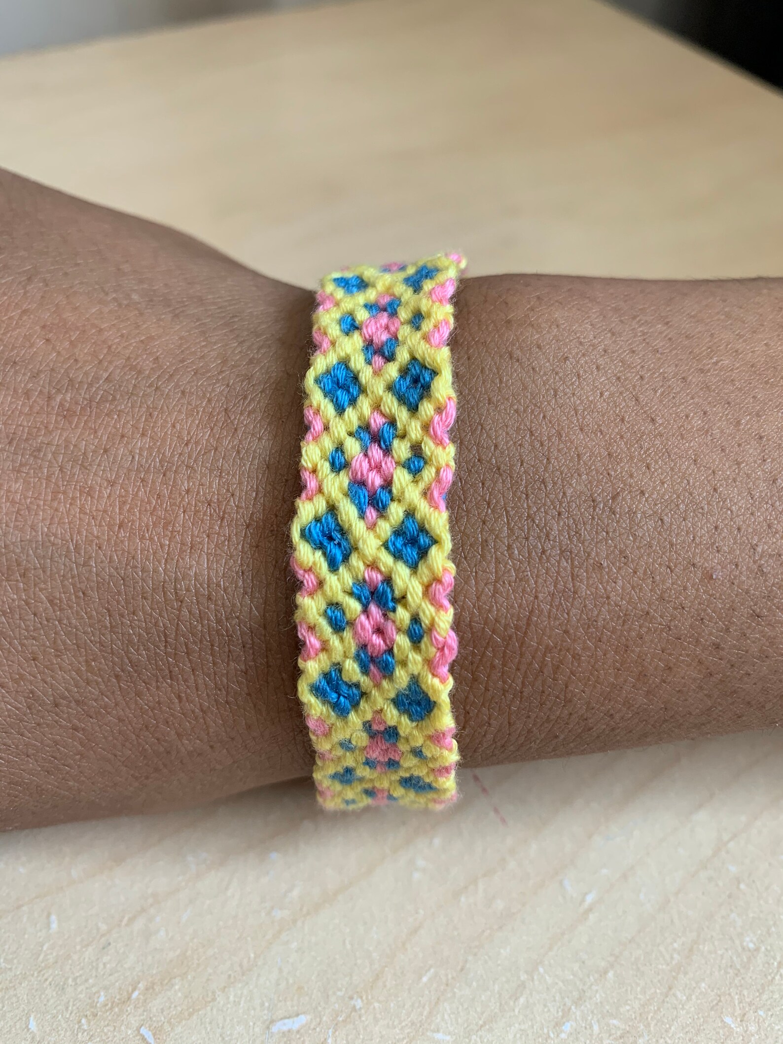 Patterned Friendship Bracelet // Handmade // Adjustable // Etsy