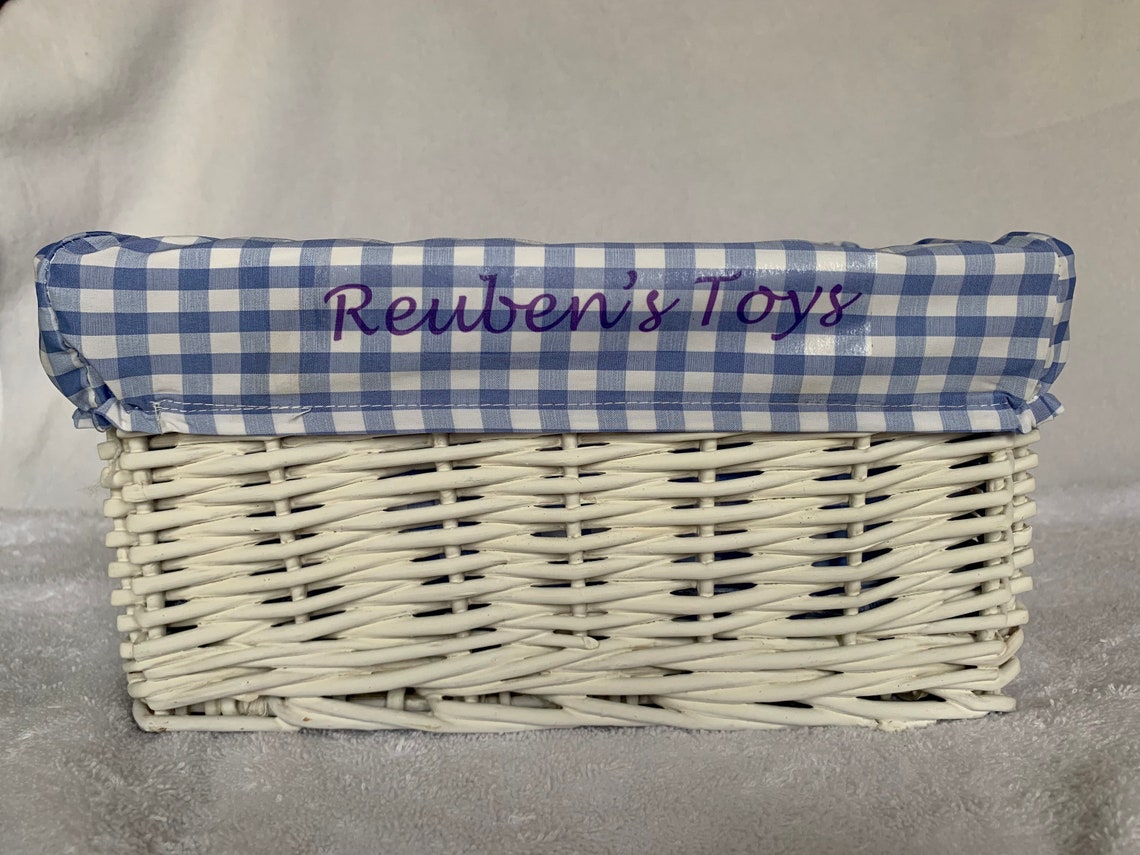 Personalised Baby Wicker Basket Perfect For A New Baby Baby Etsy