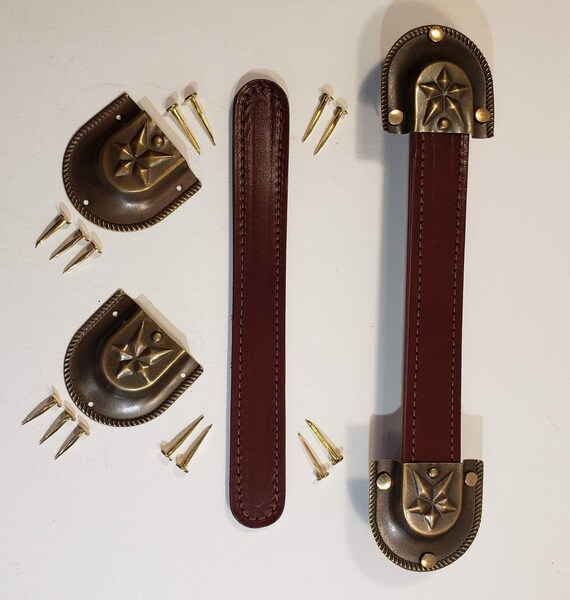 Leather straps for antique trunks sale
