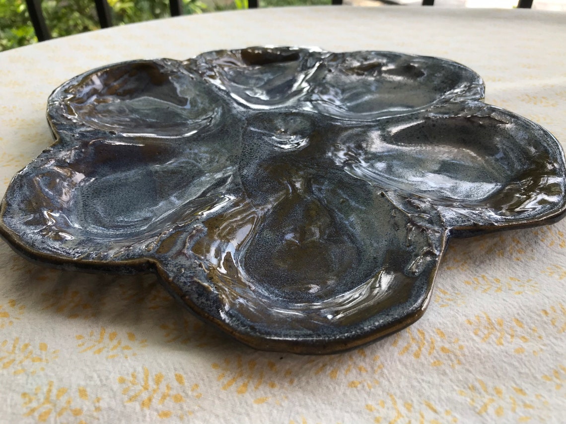 Serving platter for oysters or eggs or you can get creative Etsy