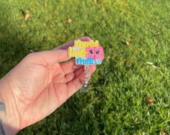 Mental Health Matters Retractable Badge Reel