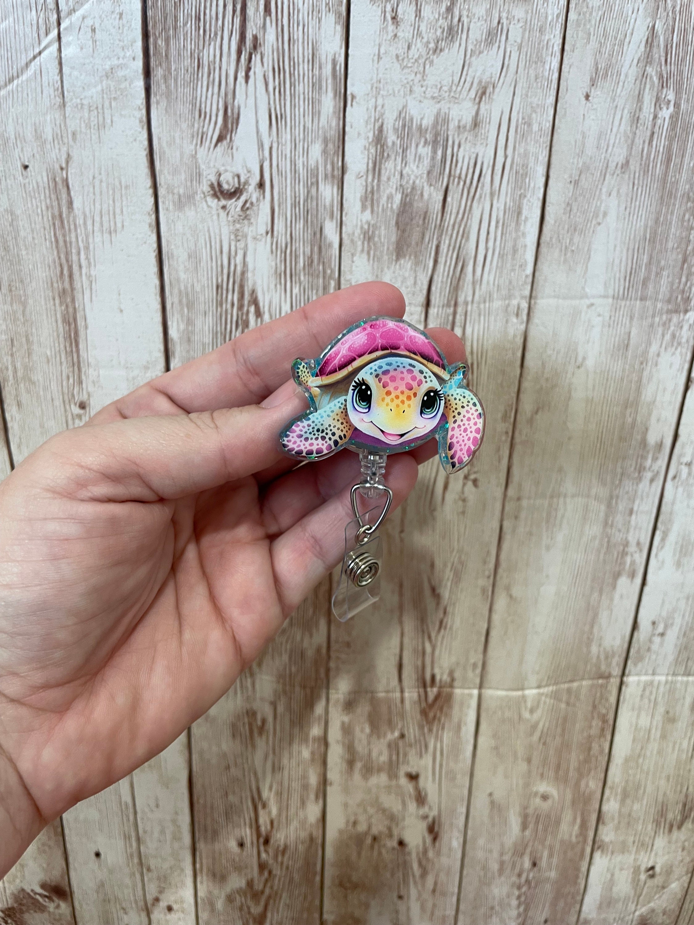 Retractable Turtles Cute Turtle Retractable Badge Reel - Etsy