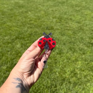 Porta badge retrattile Ladybug