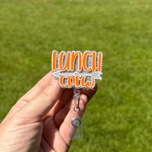 Lunch Crew Retractable Badge Reel