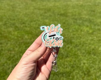 Let&#39;s Roll Wheelchair Retractable Badge Reel