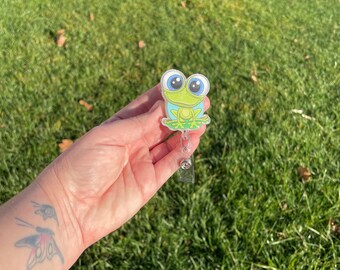 Oprolbare badgehaspel kikker