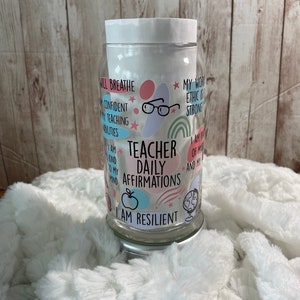 Teacher Affirmations Libbey Glass