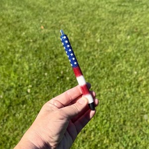 American Flag Glitter Pen