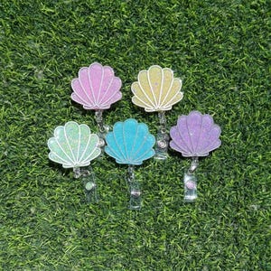 Shell Retractable Badge Reel | Ocean Inspired