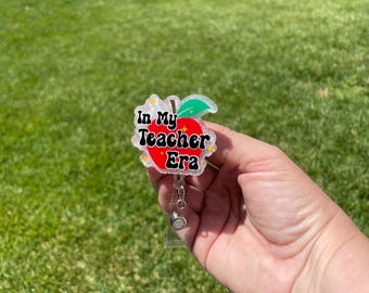 In My Teacher Era Retractable Badge Reel