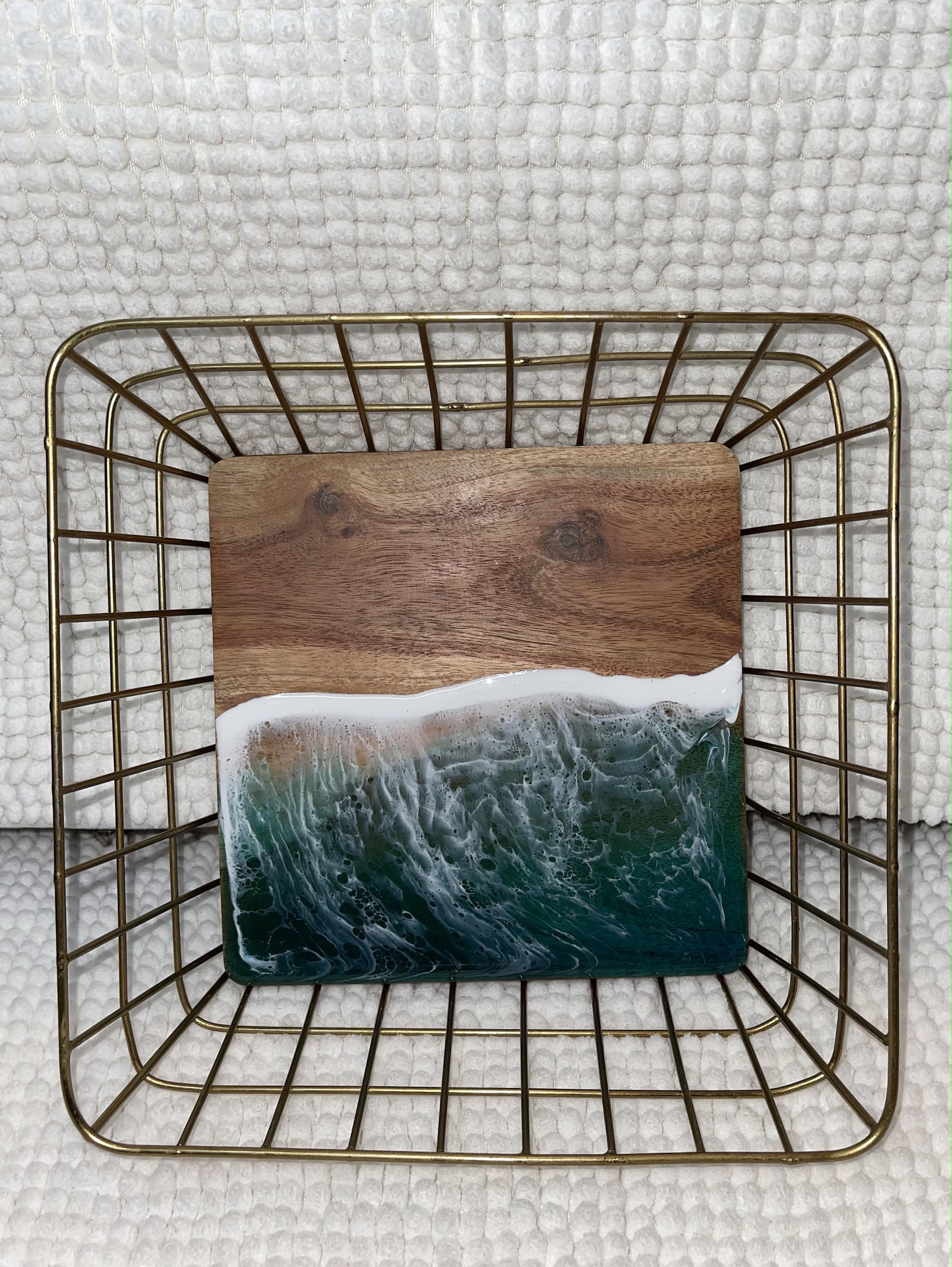 Large square metal basket Etsy