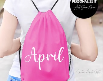 Mochila con cordón personalizada: Bolsa de gimnasio con cordón ajustable a medida